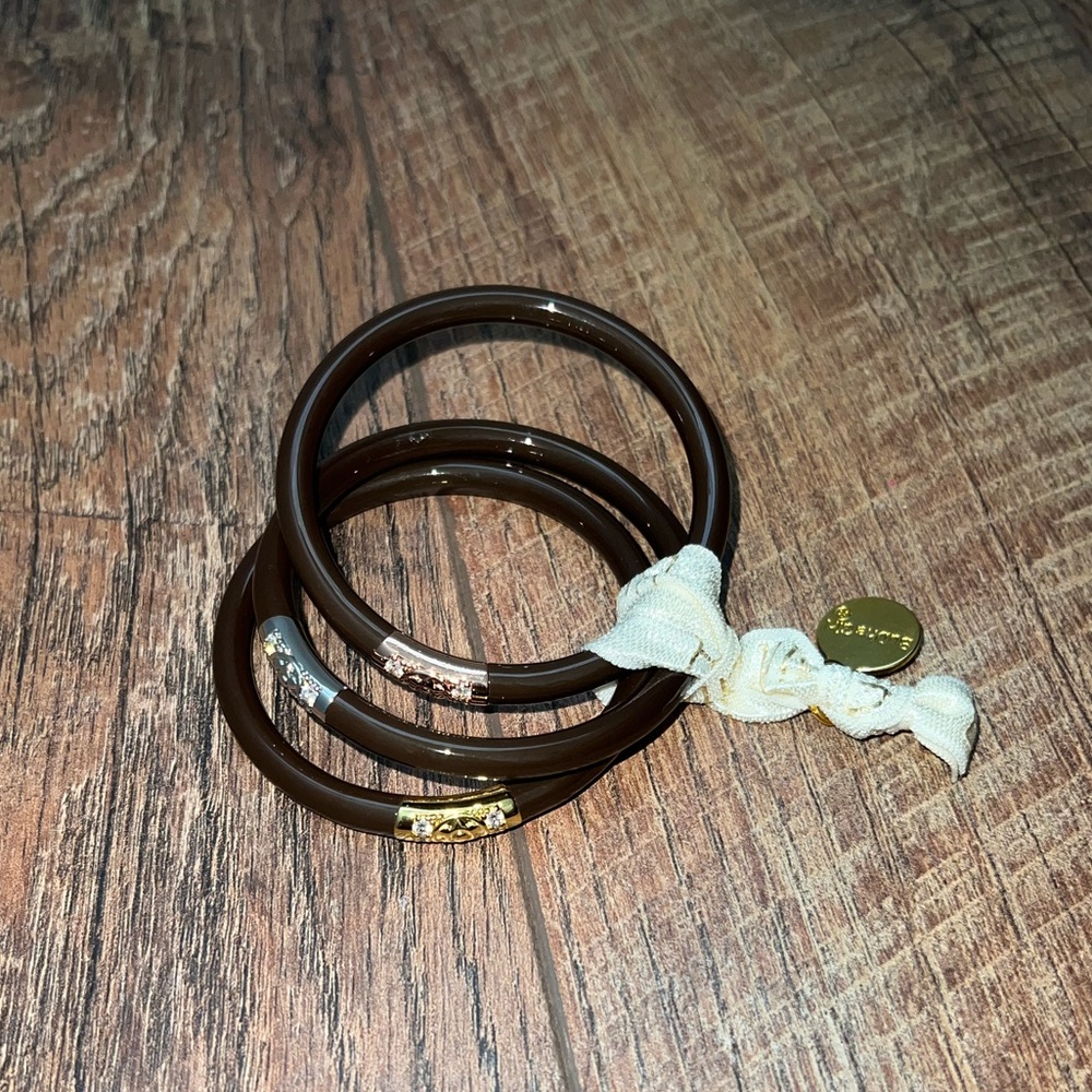 Budha Girl Bangles- Chocolate- Set of 3